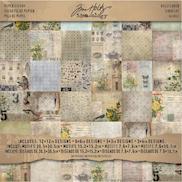 Card Stock Tim Holtz TIMTH.93555 Paper Dolls by Idea-ology TH93555 107 Dye-Cut Printed Pieces 