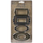Antique Nickel Halloween TH93979 Tim Holtz Idea-ology Metal Adornments 5pcs