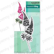 Tweet Wreath 4.87 x 5.42" 40-630 Penny Black Brushstrokes Cling Stamps 