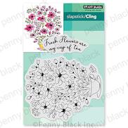 Gray penny black 40-646 Cling Stamp 