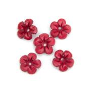 16mm Hobby & Crafting Fun Real Leather Flowers 