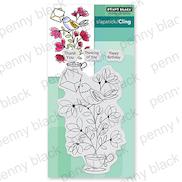 Penny Black Cling Stamps Tranquil Buds 40-599 