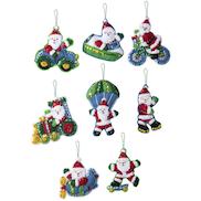 Bucilla Felt Jolly Gingerbread Snowman Ornament Kit - Set Of 6 - New Zealand - View #12