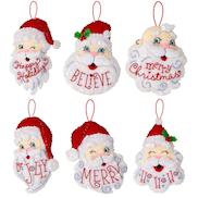Bucilla Felt Ornaments Applique Kit Set of 25 - Christmas Minis