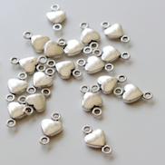 Buddly Crafts 12mm x 12mm Heart Metal Charms 20pcs