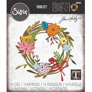 Fustelle Sizzix Thinlits Tim Holtz Small Tattered Florals 661806 -   Italia