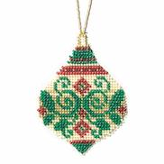 Mill Hill, Emerald Wreath - Christmas Ornament Cross Stitch Kit