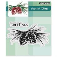 Penny Black 'Graceful Whisper' Clear Sticker Sheet - Cling Style For Card Making & Scrapbooking
