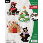 Bucilla Felt Ornaments Applique Kit Set of 6 - Christmas in Wonderland