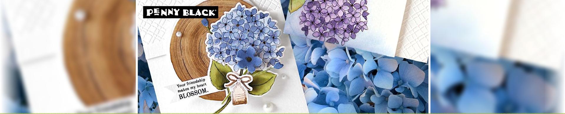 Penny Black Flowers Matching Stamps & Dies | Buddly Crafts