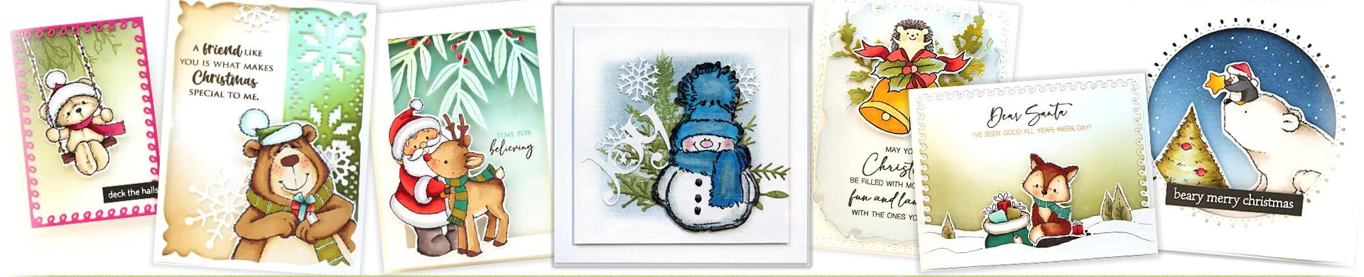 Penny Black Cute Animals Stamps - Christmas & Winter