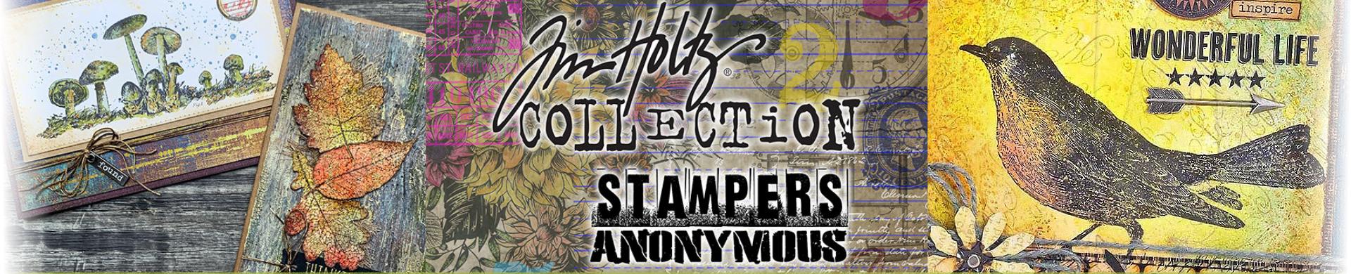 Tim Holtz Cling Rubber Stamps Floral Trims CMS461