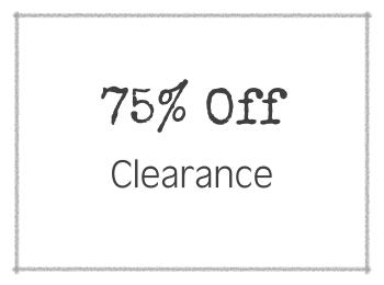 75% Off Clearance