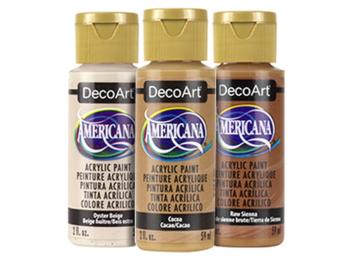 DecoArt Americana Acrylic Paints - Browns