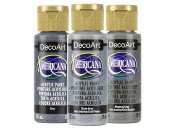 DecoArt Americana Acrylic Paints - Greys