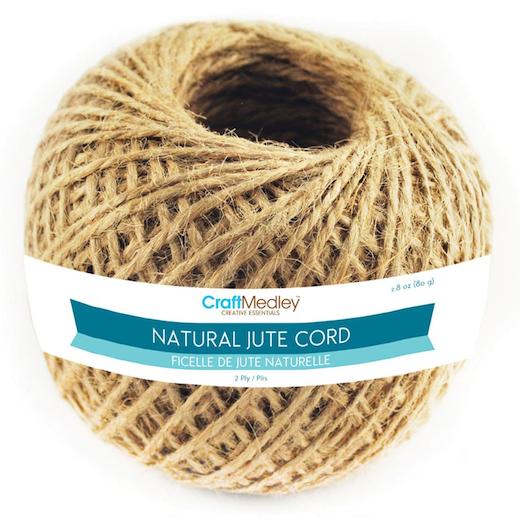 Craft Medley Natural Jute Cord 80g 2ply FL100 Buddly Crafts