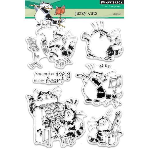 Penny Black Clear Stamps Jazzy Cats 30333 Buddly Crafts