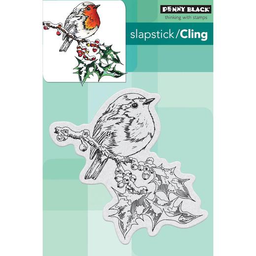 Penny Black Cling Rubber Stamp Overjoyed 40488 Buddly Crafts