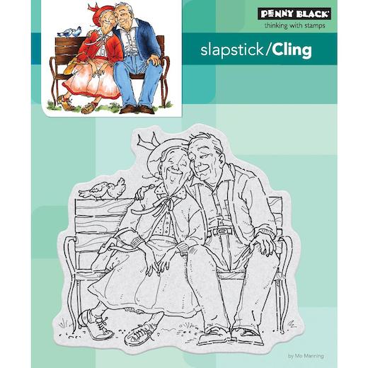 Penny Black Cling Rubber Stamp Sheet - Enjoy The Ride 4x6 Inch