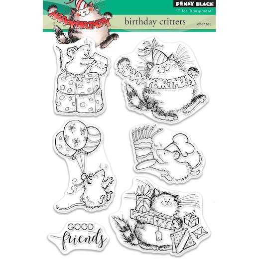 Penny Black Clear Stamps Birthday Critters 30466 Buddly Crafts
