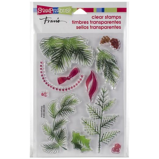 Stampendous Perfectly Clear Stamps - Christmas Greenery SSC1289 ...