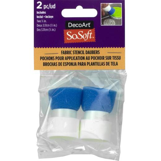 DecoArt SoSoft Fabric Paint Twist On Stencil Daubers 2pcs Buddly Crafts