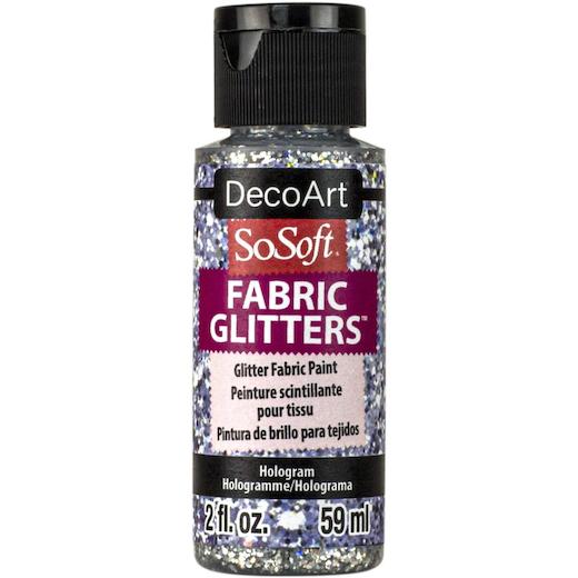 DecoArt SoSoft Glitter Acrylic Fabric Paint 59ml (2oz) - Picture 14 of 19