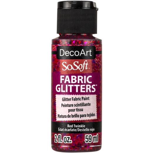 DecoArt SoSoft Glitter Acrylic Fabric Paint 59ml (2oz) - Picture 17 of 19