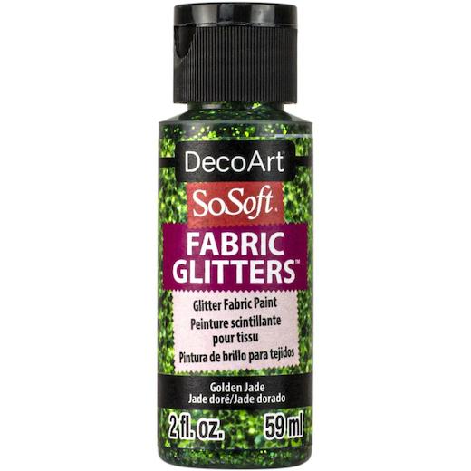 DecoArt SoSoft Glitter Acrylic Fabric Paint 59ml (2oz) - Picture 11 of 19
