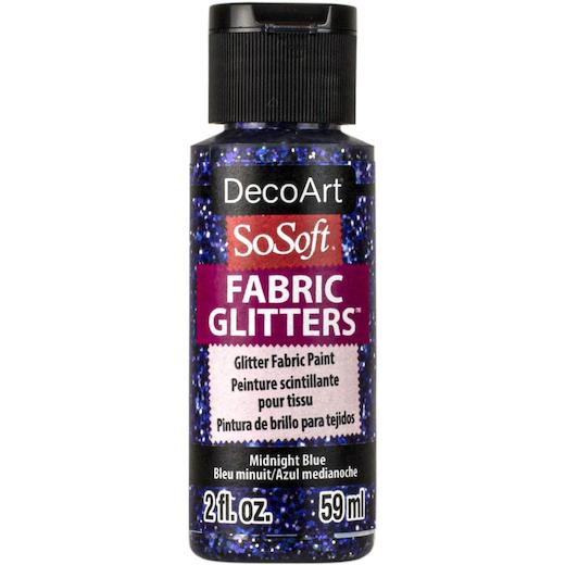 DecoArt SoSoft Glitter Acrylic Fabric Paint 59ml (2oz) - Picture 15 of 19