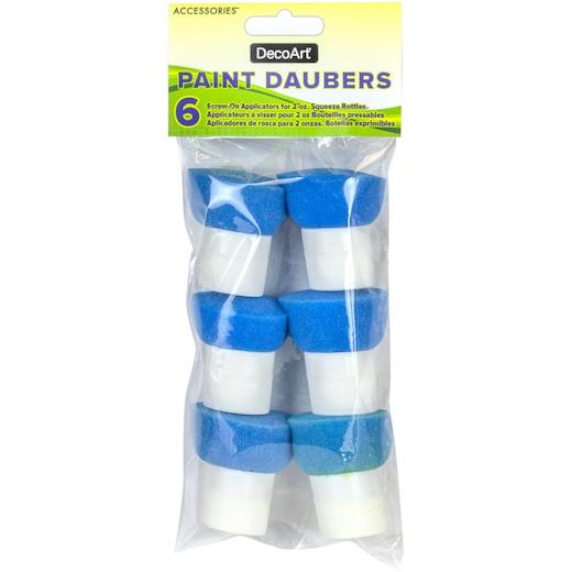 DecoArt Accessories ScrewOn Paint Daubers 6pcs Buddly Crafts