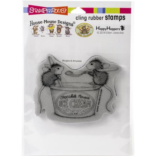 Stampendous House Mouse Cling Stamp Mousse Mice Buddly Crafts