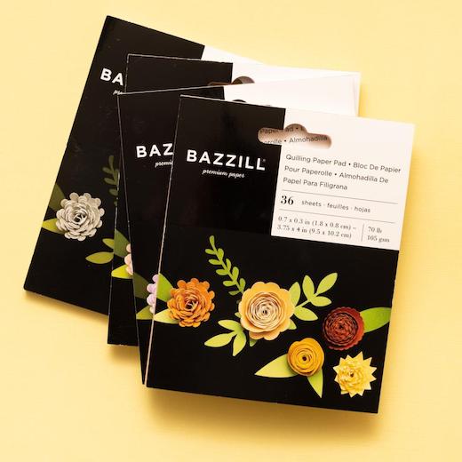 Bazzill Quilling Paper Pad 36pcs Buttercup Buddly Crafts