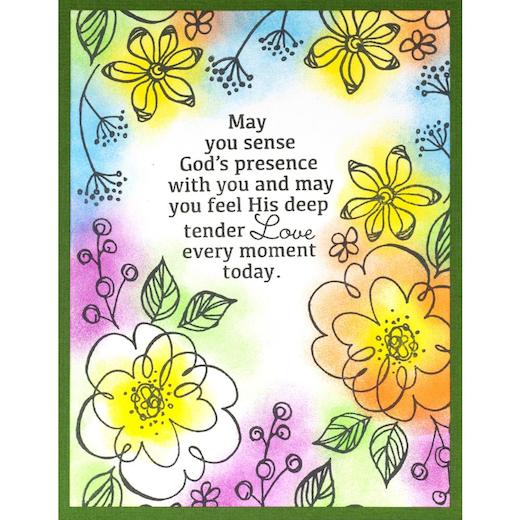 Stampendous Perfectly Clear Stamps - Floral Prayer | Buddly Crafts