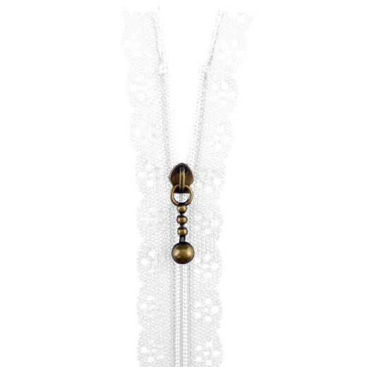 Buddly Crafts 30cm Lace Edge Zipper - Picture 10 of 12