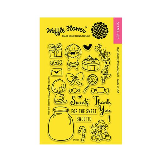Waffle Flower Clear Stamps Set Sweets 271109 Buddly Crafts