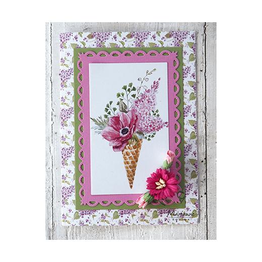 Marianne Design Papercraft Assorti Perfumed Papers, Flowers & Dies