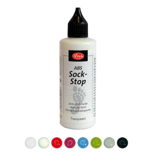 Viva Decor Sock Stop Non Slip Transparent Liquid 2,77 Fl Oz,Abs anti Skid  Fabric