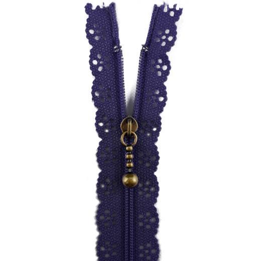 Buddly Crafts 20cm Lace Edge Zipper - Picture 13 of 21