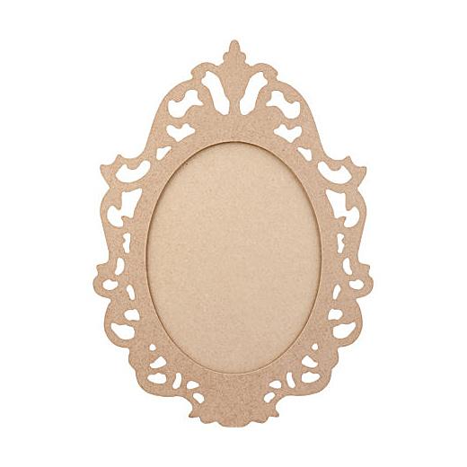 Pronty MDF Photo Frame - Baroque Oval Large #703250 | Buddly Crafts