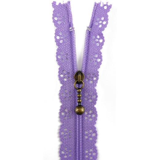 Buddly Crafts 20cm Lace Edge Zipper - Picture 9 of 21