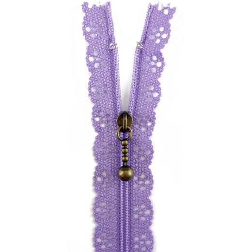 Buddly Crafts 30cm Lace Edge Zipper - Picture 5 of 12