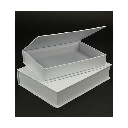 Folia White Cardboard Flip Top Boxes 2pcs 3313 Buddly Crafts