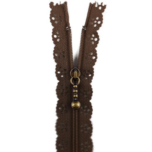 Buddly Crafts 20cm Lace Edge Zipper - Picture 3 of 21