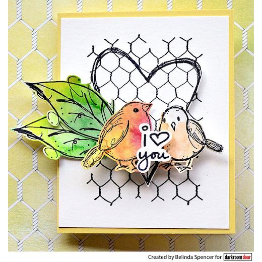 Darkroom Door Texture Cling Rubber Stamp - DDTS040 Chicken Wire | Buddly Crafts