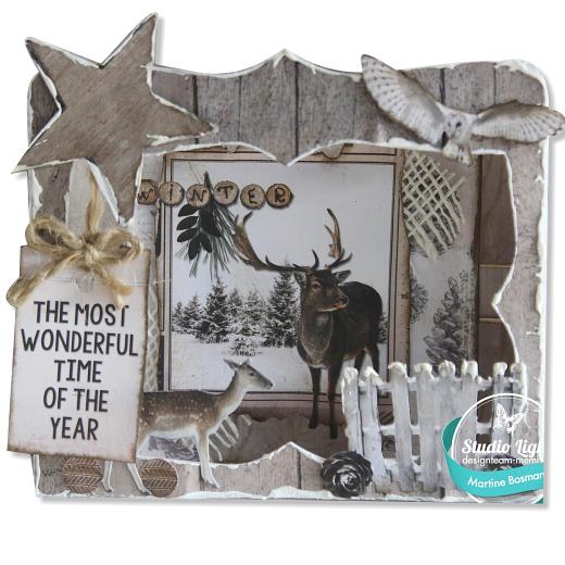 Studio Light A4 Die Cut Decoupage Toppers Frozen Forest EASYFF534