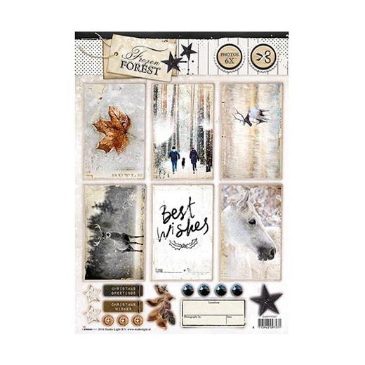 Studio Light A4 Die Cut Decoupage Toppers Frozen Forest EASYFF537