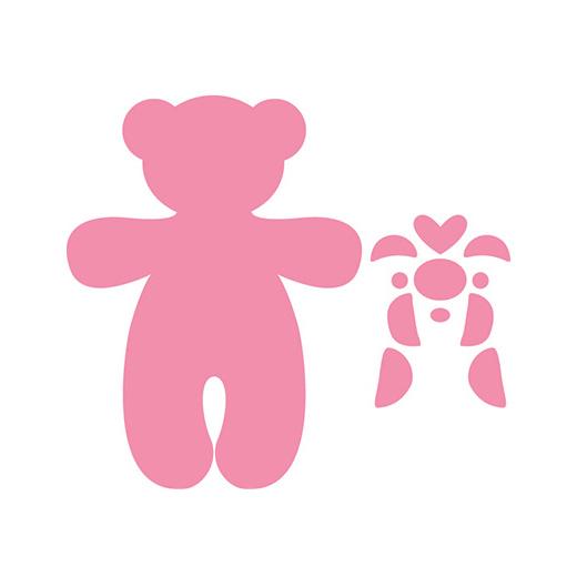 teddy bear cutting design