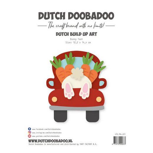 Dutch Doobadoo A5 Build Up Template Bunny Feet 470 784 221 Buddly Crafts