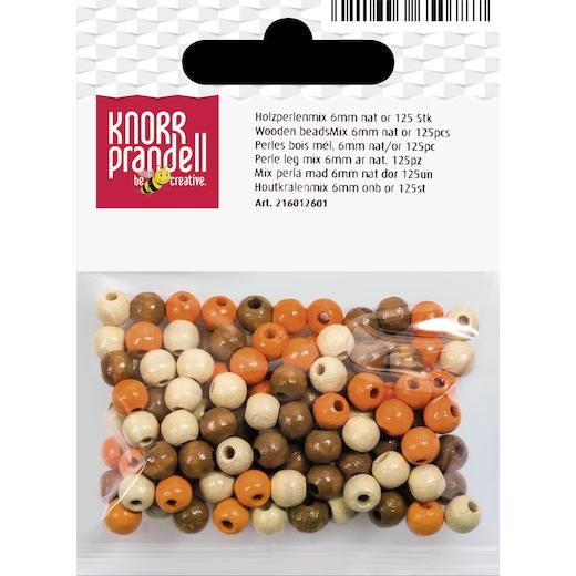 Knorr Prandell Ø 6mm Painted Round Beech Wood Beads Mix 125pcs - Picture 10 of 21